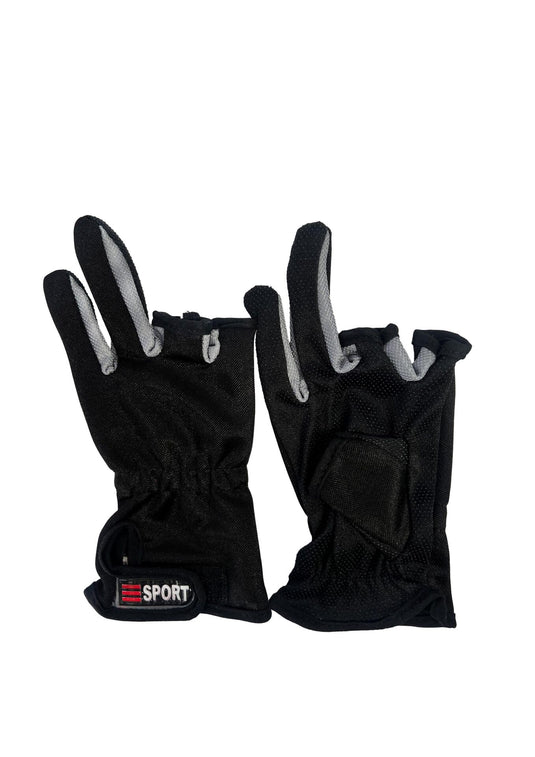 Sport- Quality Jigging Gloves Black