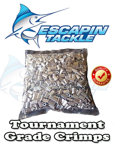 Alloy Short Fishing Crimps 1mm. 50 Pack