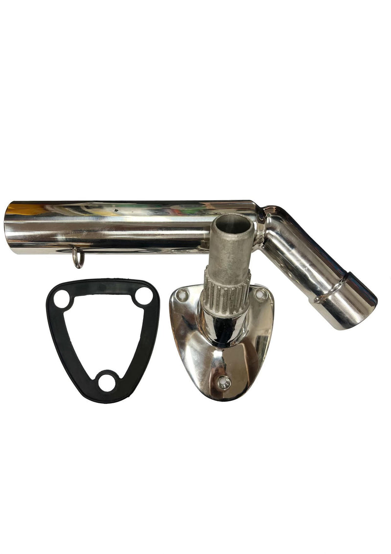 Load image into Gallery viewer, Gunwale Mount Splined Outrigger Bases (Pair)- Stainless Steel
