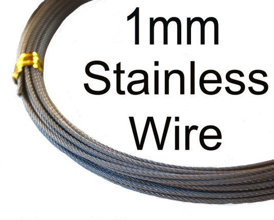 10metres 1.0mm 316 Grade SS 49 Strand Wire. 98kg