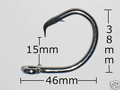 Tuna Circle 13/0 x 10 Stainless Steel