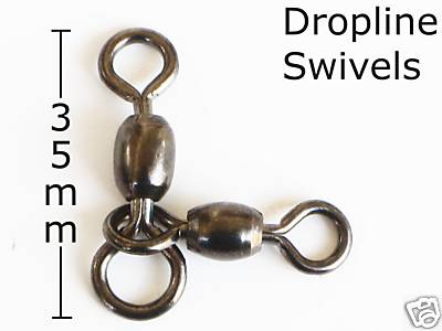 3 Way Crane Swivels 3/0-2/0 x 20 Excellent for droplines