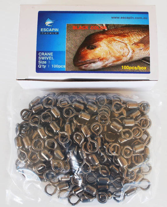 Bulk Pack 100 x 5/0 Crane Swivels. 440lbs. 35mm