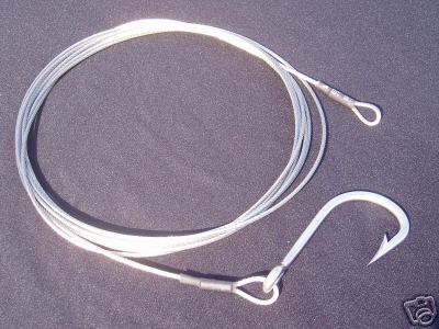 Mako Rig 2m. 198kg wire. Makos, Bull Sharks, Hammerheads