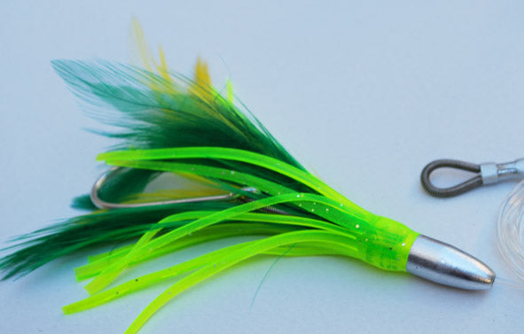 Load image into Gallery viewer, Rigged Mini Feather. Tuna, Tailor, Mackeral
