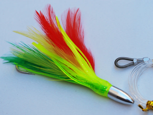 Load image into Gallery viewer, Rigged Mini Feather. Tuna, Tailor, Mackeral
