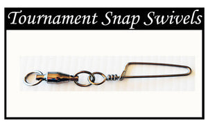 #6 Tournament Snap Swivels. Pack of 10. Suits 10-24kg tackle