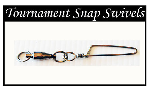 #8 Tournament Snap Swivels. Pack of 100 Suits 24-60kg tackle