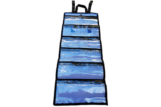 6 Pocket Lure Bag. Suits 10inch lures. Blue