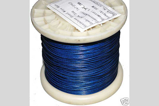 0.8mm Nylon Coated 316SS 62kg . 10m Coil. Shark Trace