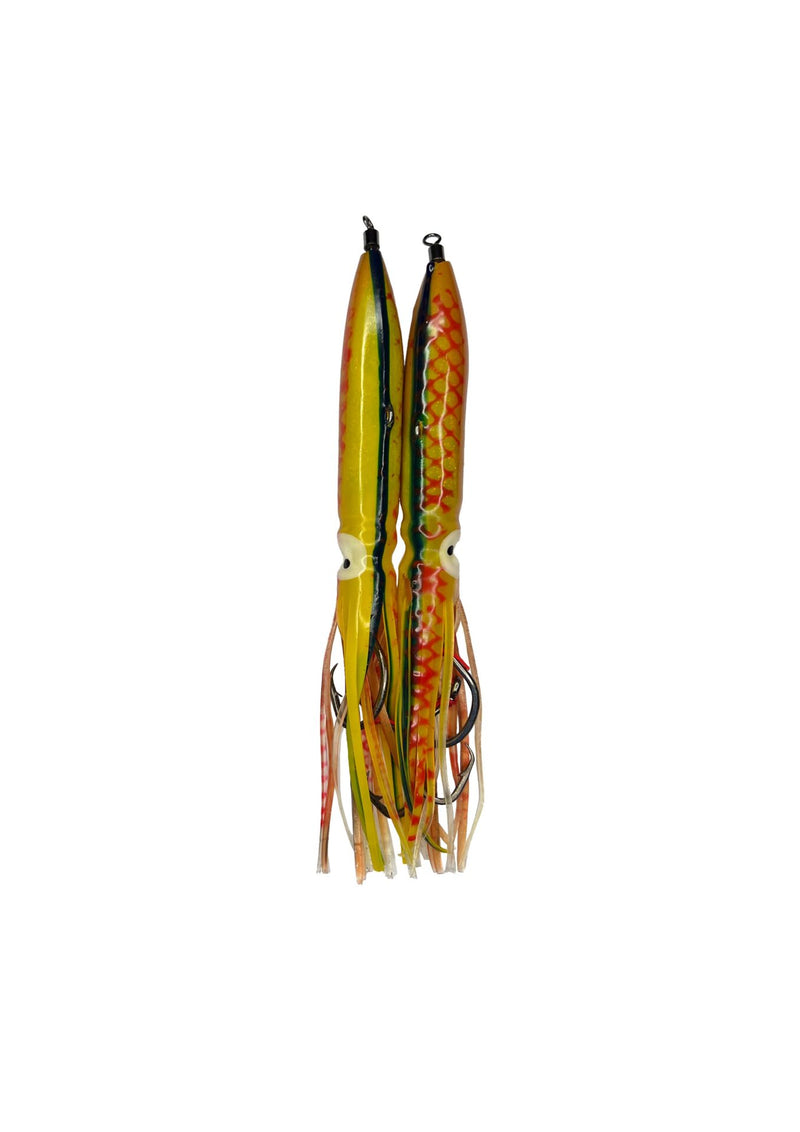 Load image into Gallery viewer, Ranger Skirt- 8 Inch Rigged Jig/Skirt Orange
