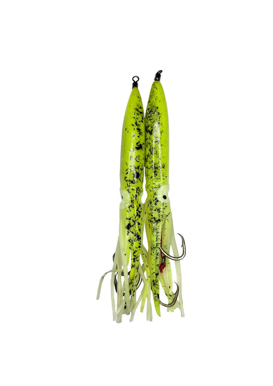 Ranger Skirt- 8 Inch Rigged Jig/Skirt Lumo Yellow/Black