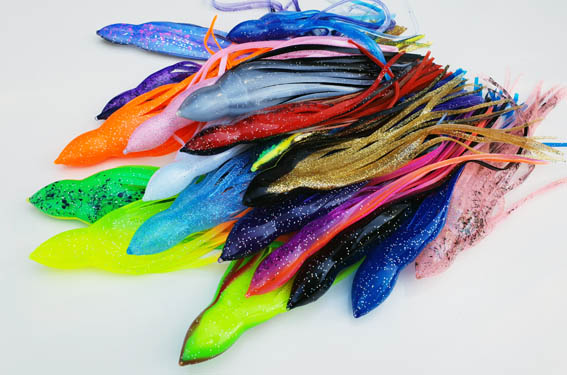 Lure Skirts 7.5. BULK Pack of 42 trolling lure skirts - Escapin